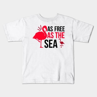 As Free As The Sea Kids T-Shirt